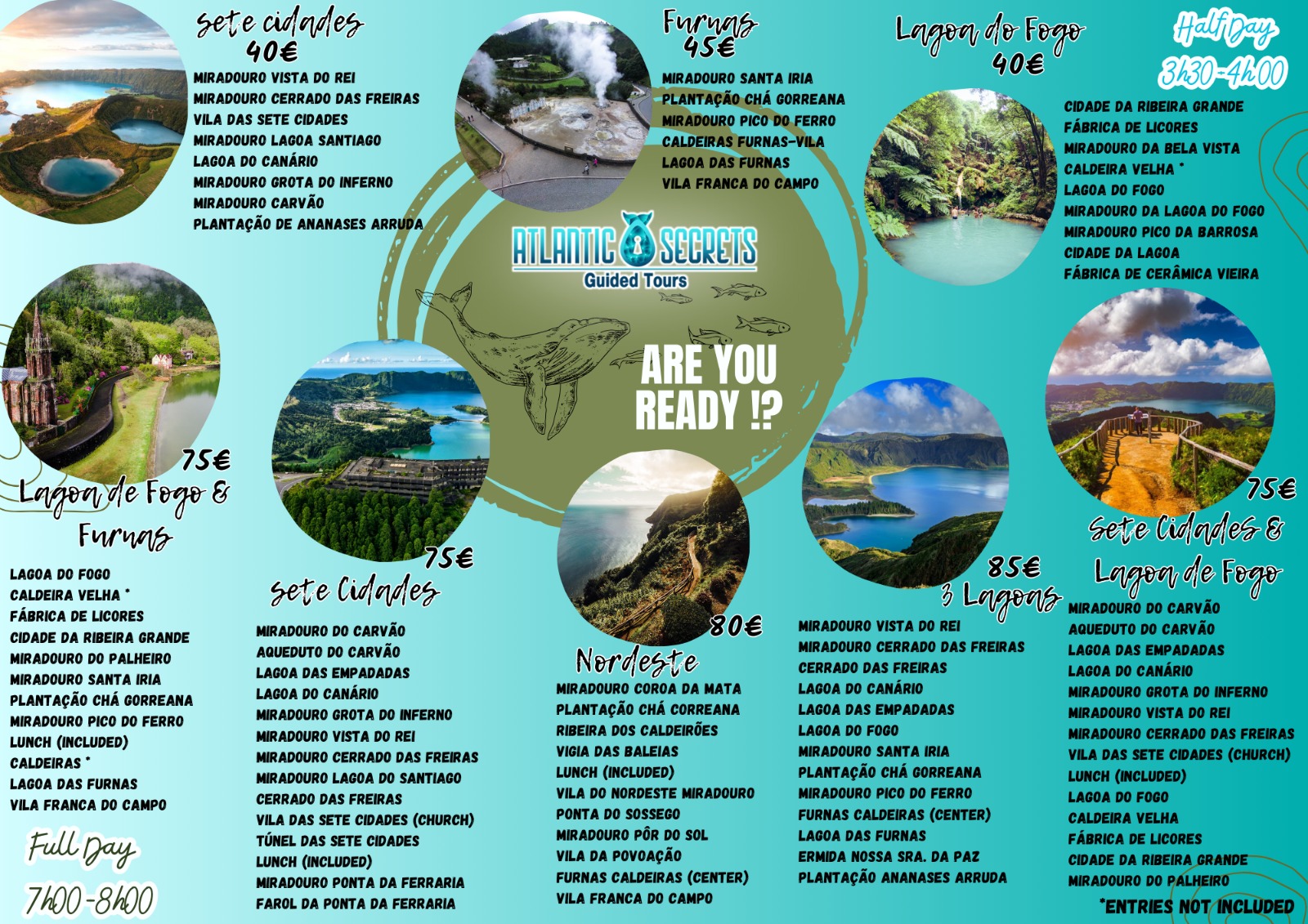 Rent a Car Ponta Delgada Atlantic Secrets Sao Miguel Azores Guided Tours